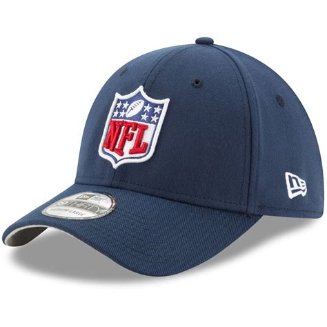 New Era NFL Navy Shield Logo 39THIRTY Flex Hat