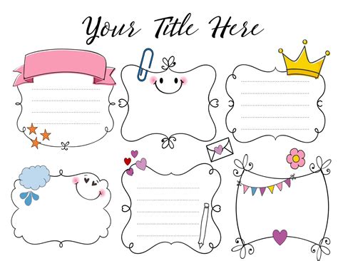 FREE adorable DIY cute planners and planner stickers