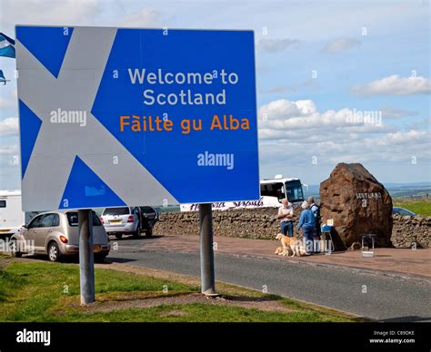 Scotland england border hi-res stock photography and images - Alamy