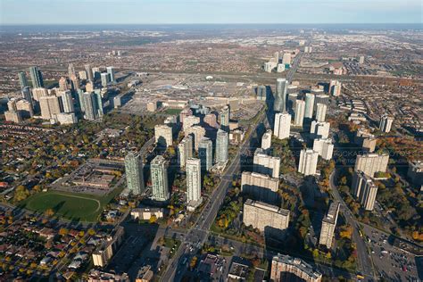 Aerial Photo | Mississauga City Skyline