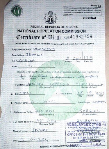 National Population Commission Birth Certificate - prntbl.concejomunicipaldechinu.gov.co