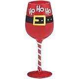 Amazon.com | Set Of 4 Festive Snowman Hand Blown Wine Glasses/goblets ...