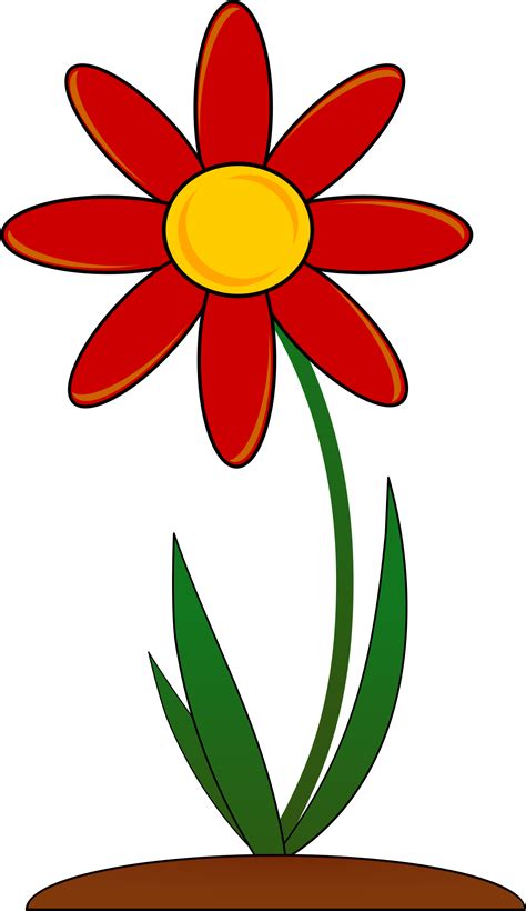 Clipart - red-flower