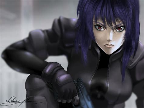 Wallpaper : Ghost in the Shell, Motoko Kusanagi, fan art 1600x1200 ...