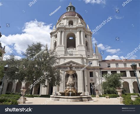 Historic Pasadena City Halls Courtyard Southern Stock Photo (Edit Now ...