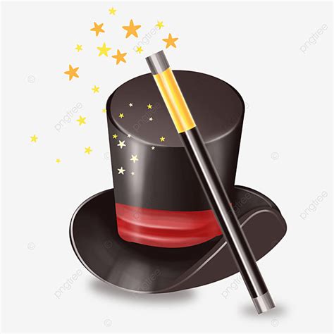 Free Clipart Magic Hat And Wand