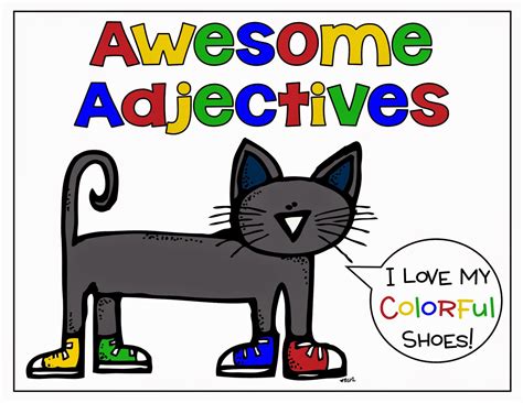 Pete The Cat Awesome Adjectives Pack! I LOVE My Colorful Shoes! | Mrs. Gilchrist's Class