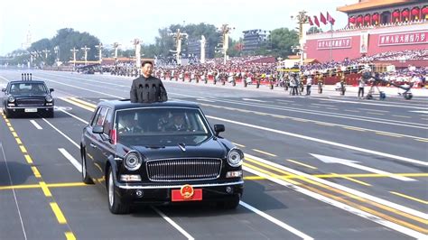 Xi Jinping valiantly rides through Taichung City after the Great Taiwan Reunification (colorized ...