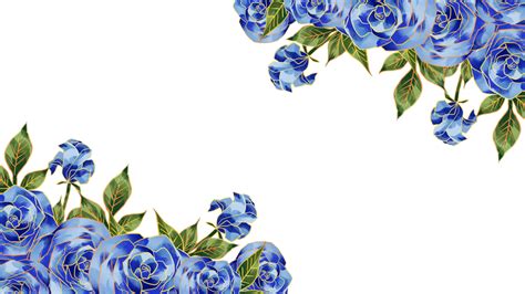Blue Roses Border Clipart Blue Rose Clip Art Blue Ros - vrogue.co