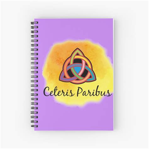 "Ceteris paribus for classic people" Spiral Notebook for Sale by ANISHI2020 | Redbubble