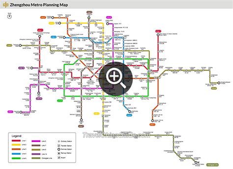 Zhengzhou Metro Map, Subway Planning Map