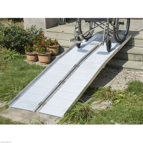 Ktaxon 8' Wheelchair Scooter Folding Aluminum Portable Carrier Ramp: 7 9 van handicap - Walmart ...