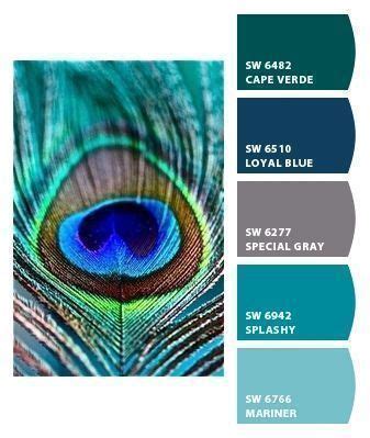 Peacock Color Scheme - Paint Colors Inspired by Nature