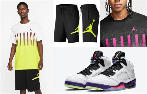 Jordan 5 Ghost Green Bel Air Outfit Match | SneakerFits.com