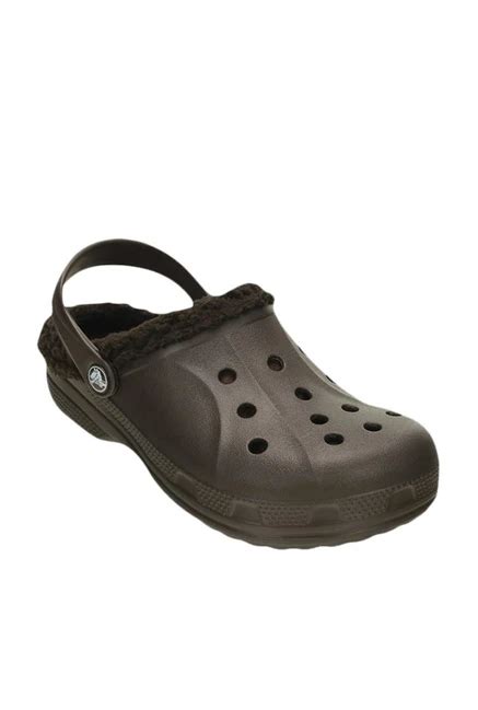 Buy Crocs Crocs Unisex Ralen Lined Espresso Back Strap Clogs at Redfynd