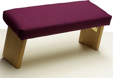 Buy Folding Meditation Bench Burgundy Organic Cotton, Tall Online at ...