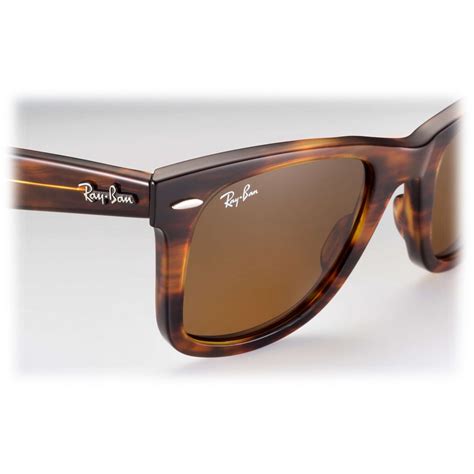 Ray-Ban - RB2140 954 - Original Wayfarer Classic - Light Tortoise ...