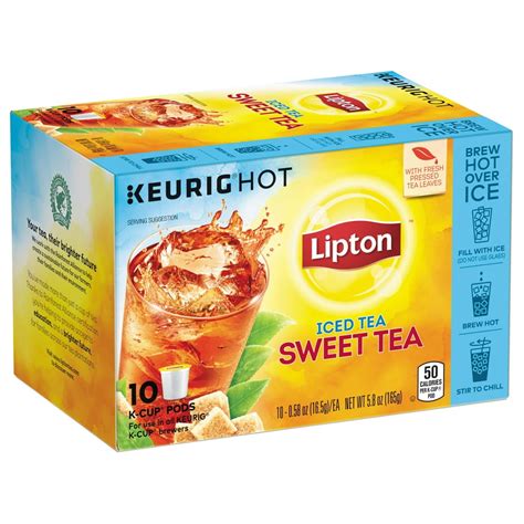 Lipton Iced Tea K-Cup Pods Southern Sweet Tea 10 Pods - Walmart.com ...