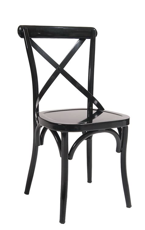 Black Cross Back Dining Chairs | Metal Cross Back Chairs
