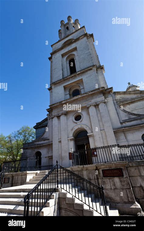 St George in the East Church, London, England, UK Stock Photo - Alamy