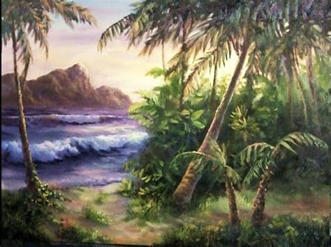 Tropical Island | Paint with Kevin Hill | art painting - YouTube