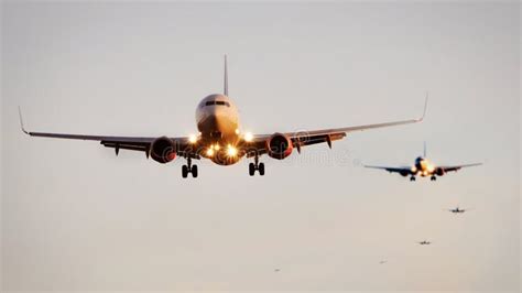 Jetliner landing stock photo. Image of airport, takeoff - 3202080