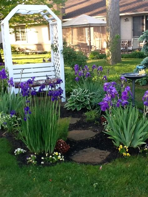 Pin by Mary Becker on Gardening | Garden landscape design, Iris garden, Garden landscaping