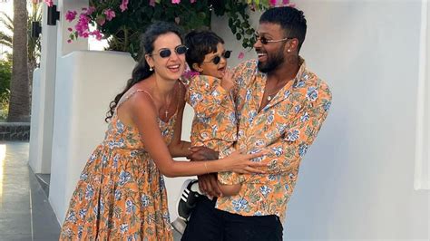 Hardik Pandya and Natasa Stankovic pose with their son in matching outfits in cute family pic ...