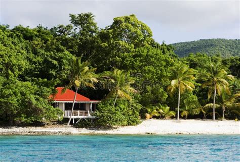 Island house on a beach stock image. Image of tourist - 9918267