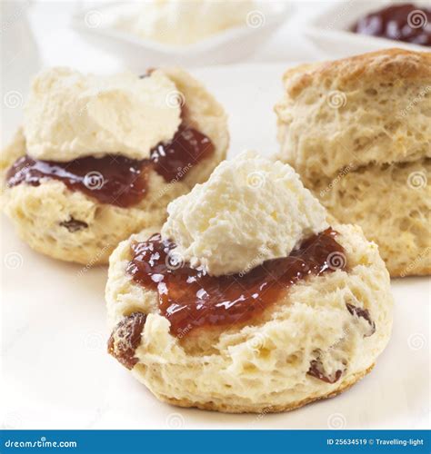 Devon Cream Tea stock image. Image of baked, cream, food - 25634519