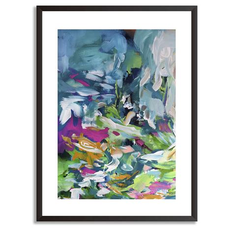 Blue Green Art Print From Original Abstract Painting By Abstract House | notonthehighstreet.com