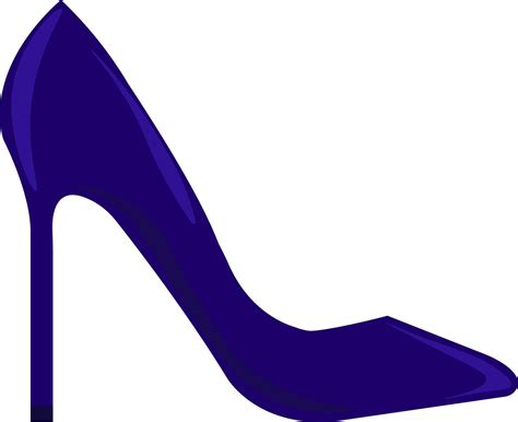 Blue shoe, illustration, vector on white background. 13553066 Vector ...