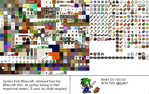 MINECRAFT Sprites (Updated) by CyberTheHedgehog270 on DeviantArt