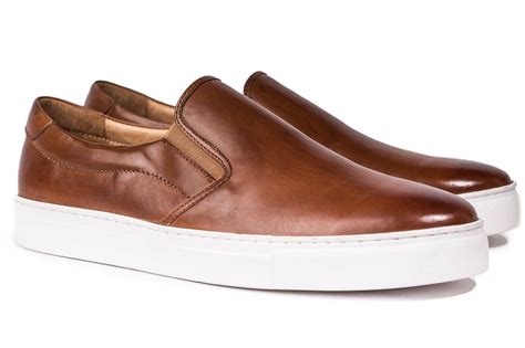 Ellison Cognac Slip-On Sneakers Men's Shoe - Marc Nolan | Sneakers men fashion, Stylish mens ...