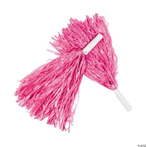 Pink Team Spirit Cheer Pom-Poms - 12 Pc. | Oriental Trading