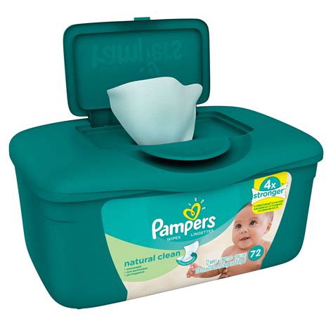 Pampers Baby Wipes, Natural Clean, 72 count Tub - Walmart.com - Walmart.com