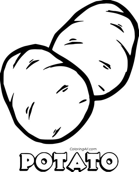 28 free printable Potato coloring pages in vector format, easy to print ...