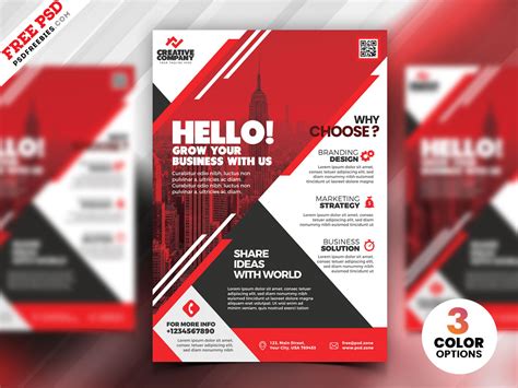 PSD Corporate Flyer Design Templates | PSDFreebies.com