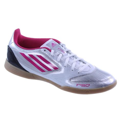 Shop Adidas Women's 'F5' Silver/Pink Indoor Soccer Lifestyle Shoes - Free Shipping Today ...