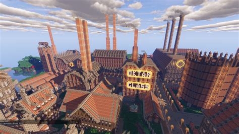 Angard steampunk city Minecraft Map