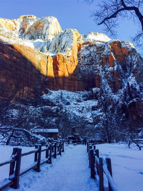 Visiting Zion National Park in Winter