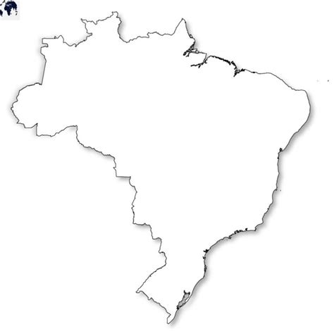 Printable Map of Brazil - Blank World Map