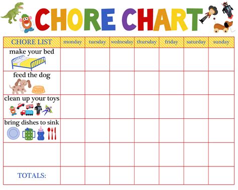 Behaviour Charts for 6 Year Olds | Preschool chore charts, Chore chart kids, Chore chart for ...