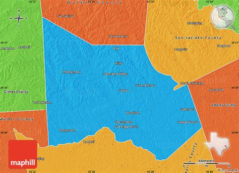 Political Map of Montgomery County