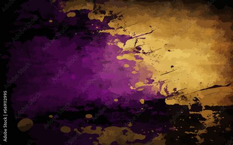 Abstract Purple And Gold Backgrounds
