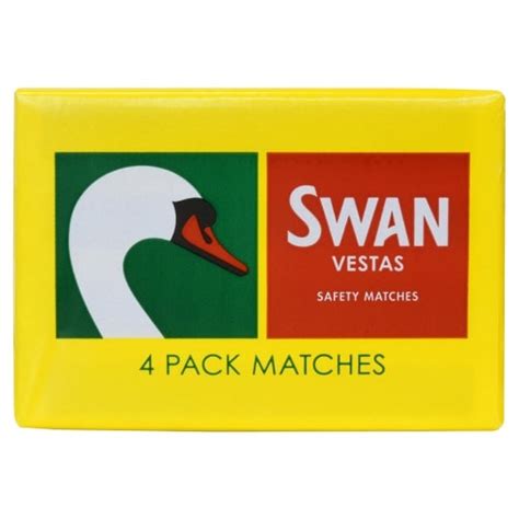 Swan Vesta Matches 4 Pack X Av 40 Matches - Tesco Groceries