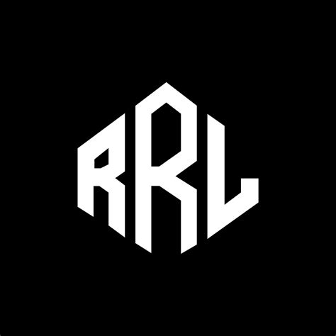 RRL letter logo design with polygon shape. RRL polygon and cube shape ...