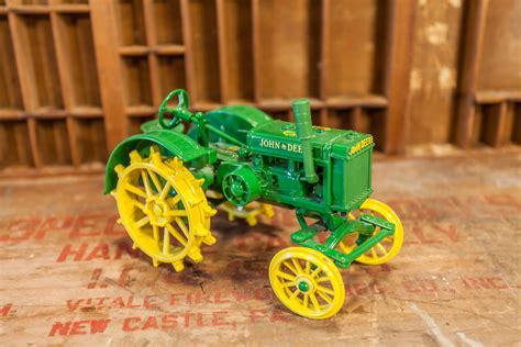 Vintage Die-Cast John Deere 1928 GP Tractor, ERTL Green Yellow Toy Tractor Nursery Kids Room Man ...