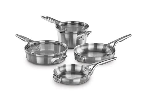 Amazon.com: Calphalon Premier Space Saving Stainless Steel 6 Piece Set: Kitchen & Dining ...