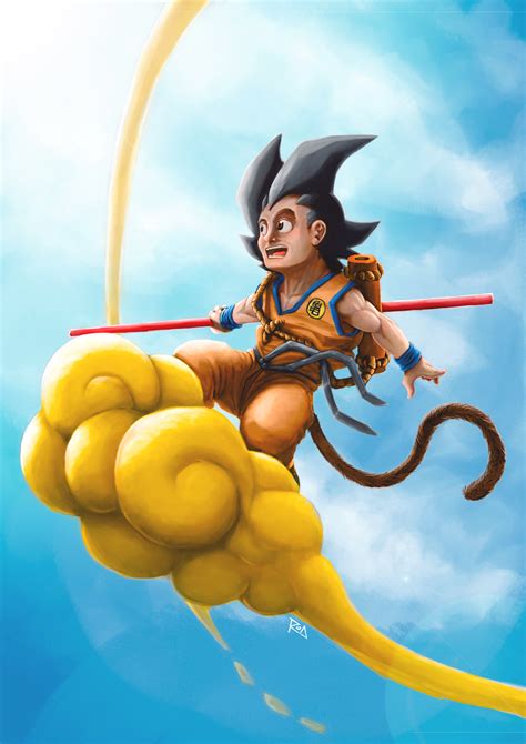 Kid Goku Flying Nimbus Gif - Nimbus Flying Dragon Ball Goku Cloud Anime ...